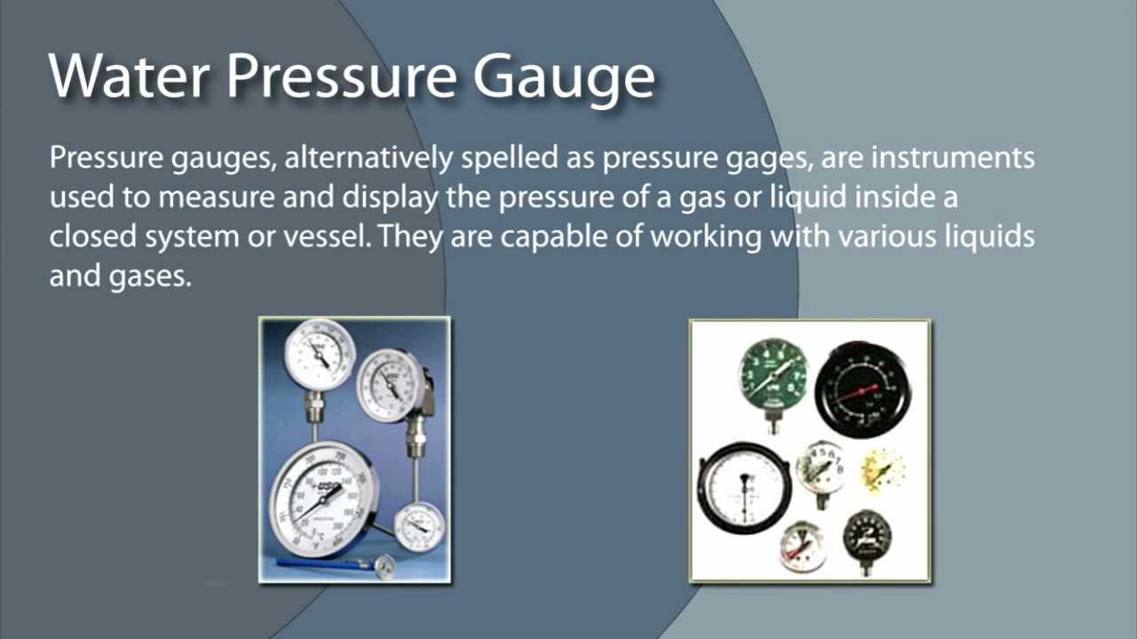 Water Pressure Gauge Manufacturers YouTube