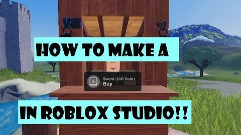 How to make a E to buy prompt In Roblox Studio!