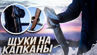 ЗИМНЯЯ РЫБАЛКА НА ТАЁЖНЫХ ОЗЁРАХ. ЩУКА НА КАПКАНЫ. СЕВЕРНАЯ КАРЕЛИЯ. 1ЧАСТЬ.