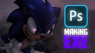 Making EXE from a Friday Night Funkin' Mod | Speed Edit | VS. Sonic.exe FNF Mod
