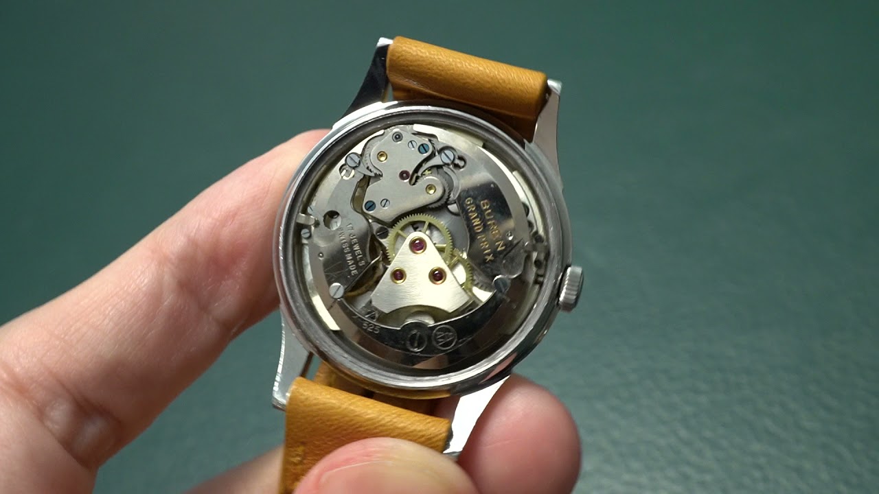 動作品 BUREN GRAND PRIX CHRONOMETRE 手巻式懐中時計 Cal.30 15石 青