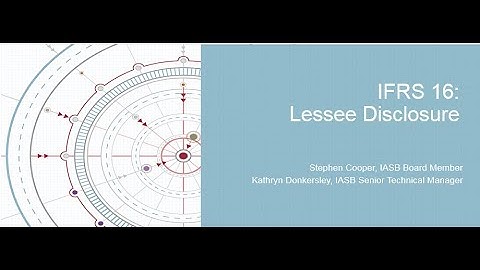 IFRS 16: Lessee Disclosures