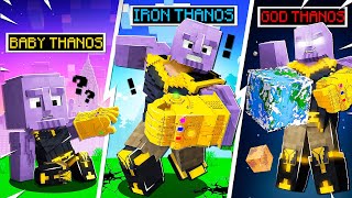 ถ้า! ผมอัพเกรดแปลงร่างเป็น God Thanos ใน Minecraft