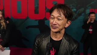 THE FURIOUS interview- Director Kenji Tanigaki on the red carpet at the Los Angeles screening