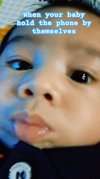 When your baby hold the phone by themselves 😂🤣 #funnybaby #cutebaby #andres #goodbaby #malaysia