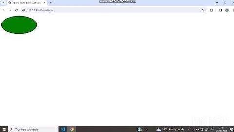 How to create Oval shape using HTML and CSS. | HTML | CSS