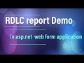 RDLC report in asp.net Web Forms  | 1. How to create RDLC Report in c# with sql step by step