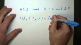 Set Theory Notation