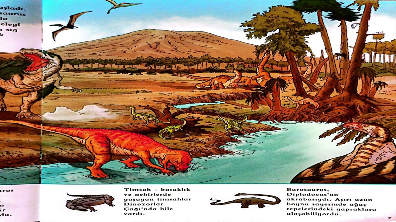 dinozorlar dünyasında bir yıl. bul, eğlen, öğren