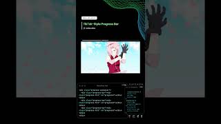 Steal TikTok’s progress bar in 30 SECONDS! ⏳ #webdesign #javascript #shorts