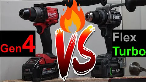 Milwaukee M18 Fuel GEN 4 (2904) 🔥VS 🔥Flex 24v Turbo (FX1271T)  Hammer Drills