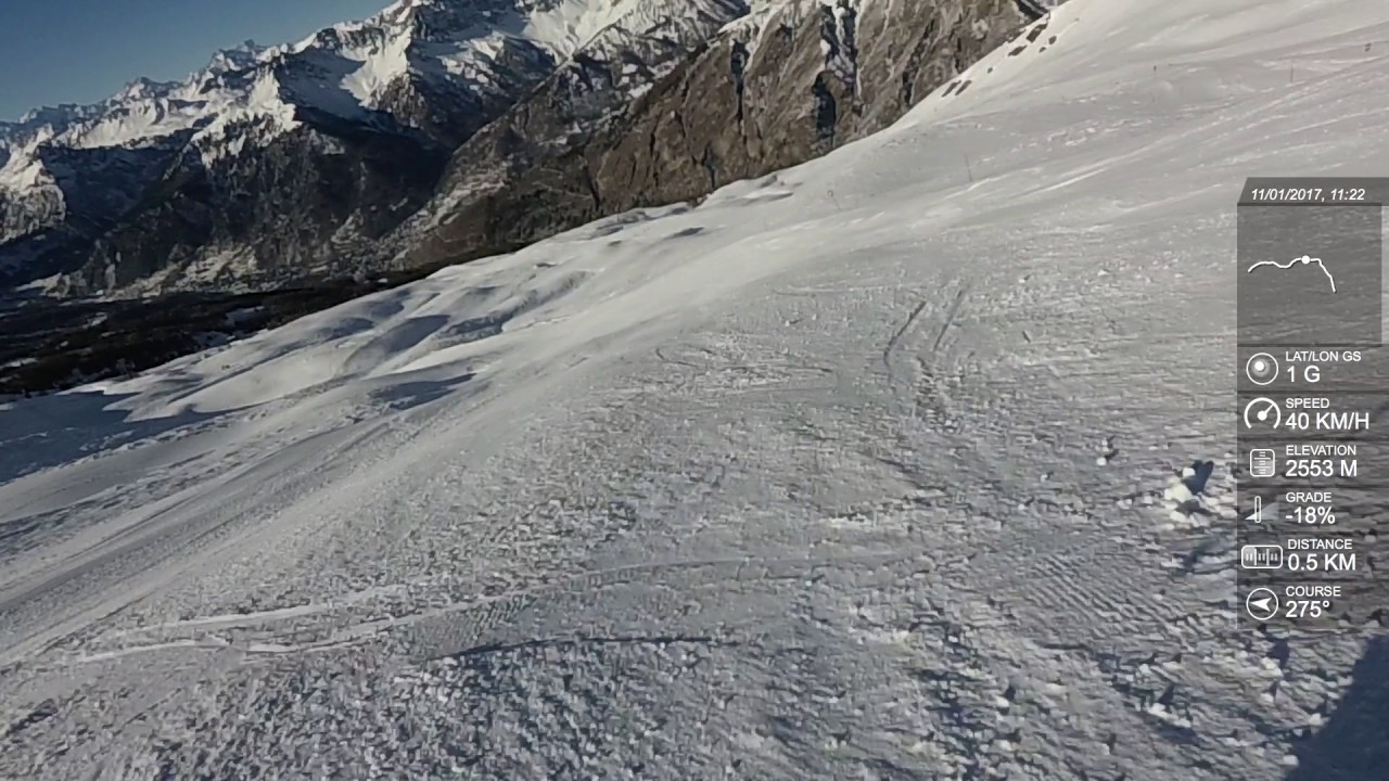 Skiing in Bardonecchia - Jafferau: (blue)