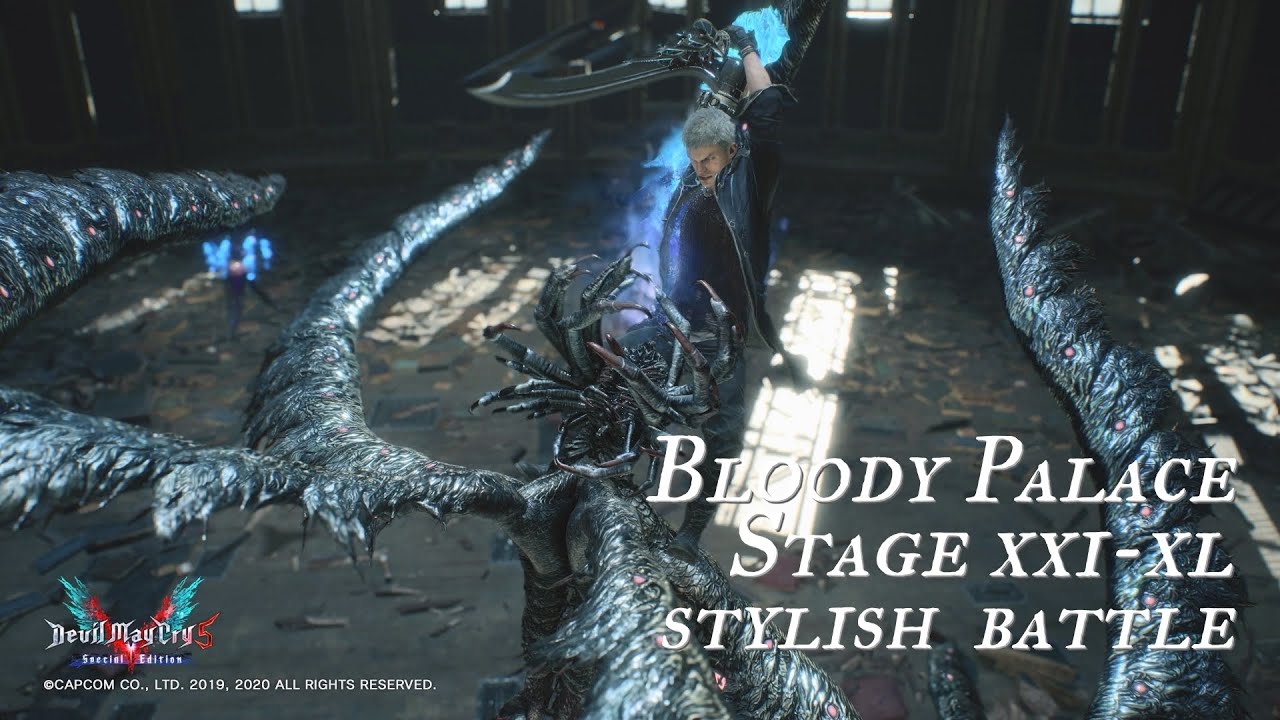 Nero Bloody Palace Stylish Battle(Stage21-40) No Damage【DevilMayCry5SE】