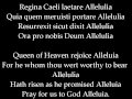 Catholic hymnal regina caeli laetare allelulia