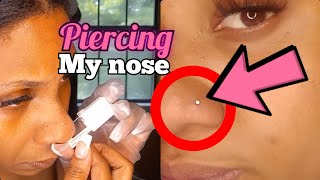 #piercing DIY NOSE PIERCING | AMAZON NOSE PIERCING KIT