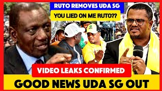 UDA SG FINISHED!! KENYANS PRESSURIZED RUTO AS HE SET &amp; RUSHED TO REMOVE HIS SG OMAR OVER HIS REMOARK