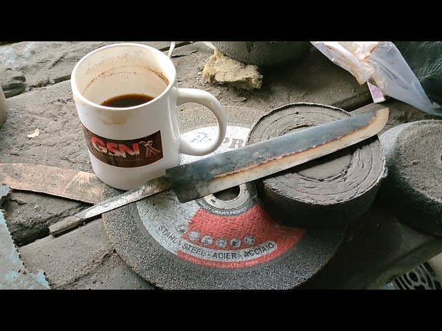FULL PROSES PEMBUATAN PISAU SEMBELIH BAJA WILLYS