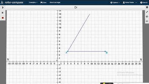 Robo-compass/construction of Angle bisector
