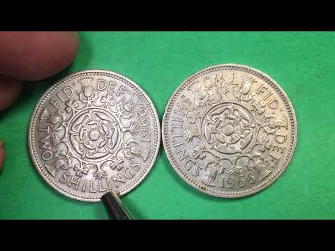 UK TWO SHILLINGS 1966 - One Florin - Twenty Four Pence