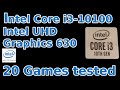 Intel Core i3-10100 \ Intel UHD Graphics 630 \ 20 Games tested in 09/2020 (16GB RAM)