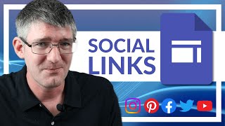 Add Social Media Links in Google Sites