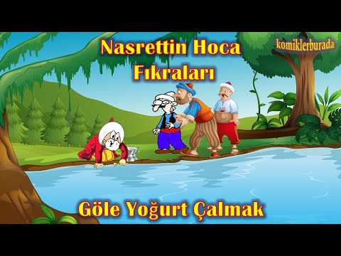 En Komik Fıkralar - Nasrettin Hoca Fıkraları - 1 - Göle Yoğurt Çalmak