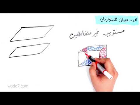 المستقيمان والقاطع العلاقة بين المستقيمات والمستويات رياضيات اول ثانوي 