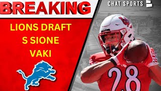 BREAKING: Lions Draft Sione Vaki, S, In Trade With Eagles | 2024 NFL Draft