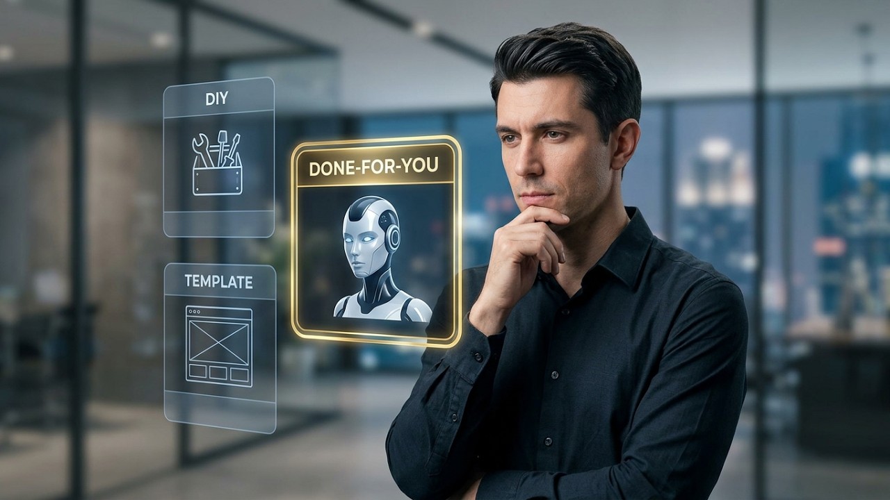 Thumbnail for Best Turnkey AI Receptionist Options — DIY, Template, and Done‐for‐You Compared