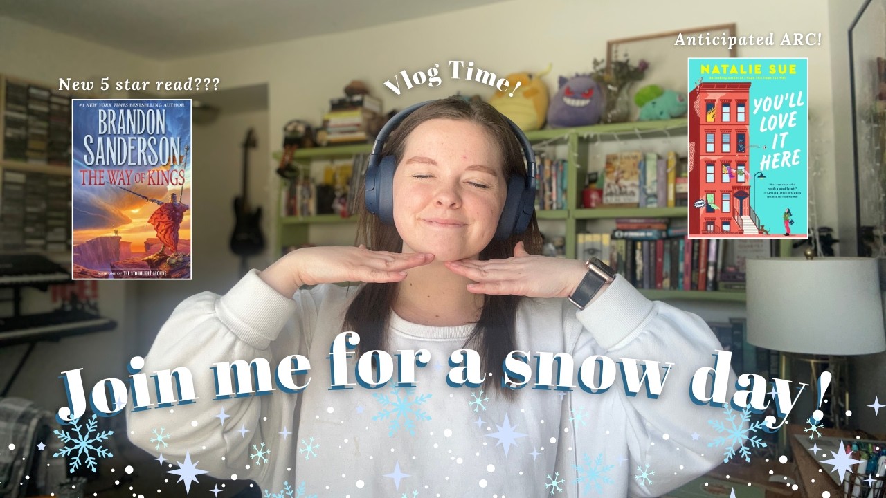 A cozy day of reading and more! | snow day vlog ❄️☕