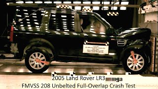 2005-2016 Land Rover LR3 / LR4 FMVSS 208 Unbelted Full-Overlap Crash Test