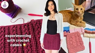 I crocheted the ultimate mini skirt for fall 🍂