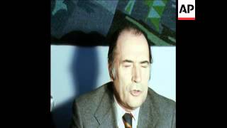 SYND 2-1-74 MITTERAND SPEAKS AT A PRESS CONFERENCE IN CAIRO