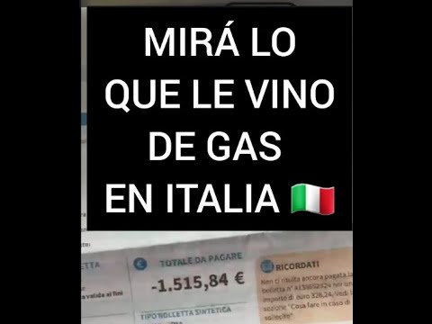 ¿Viste cuándo algo NO se puede creer? MIRÁ LO QUE LE PASÓ con la BOLETA DEL GAS en ITALIA