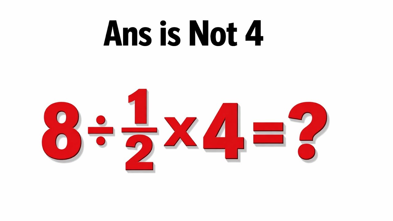 Ans Is NOT 4 ❌ | Can You Solve This Simple Math Trick? 🤯