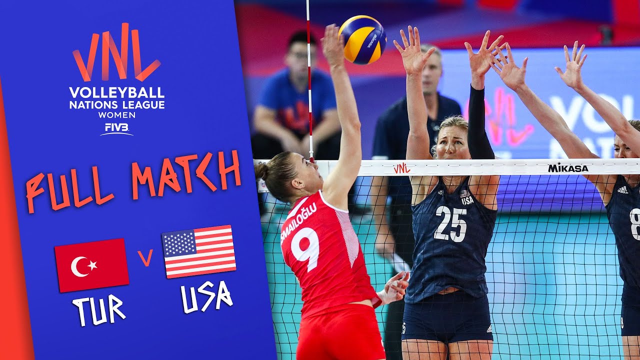 Turkey 🆚 USA - Full Match Womens Volleyball Nations League 2019