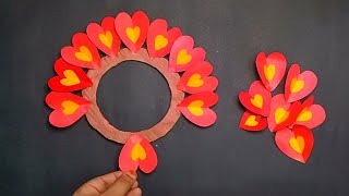 Beautiful paper flower wall hanging craft ideas / DIY home decoration ideas / wallmate/ Craft ideas