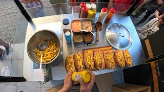 Hot Dog Rush Hour POV in Izmir, Türkiye