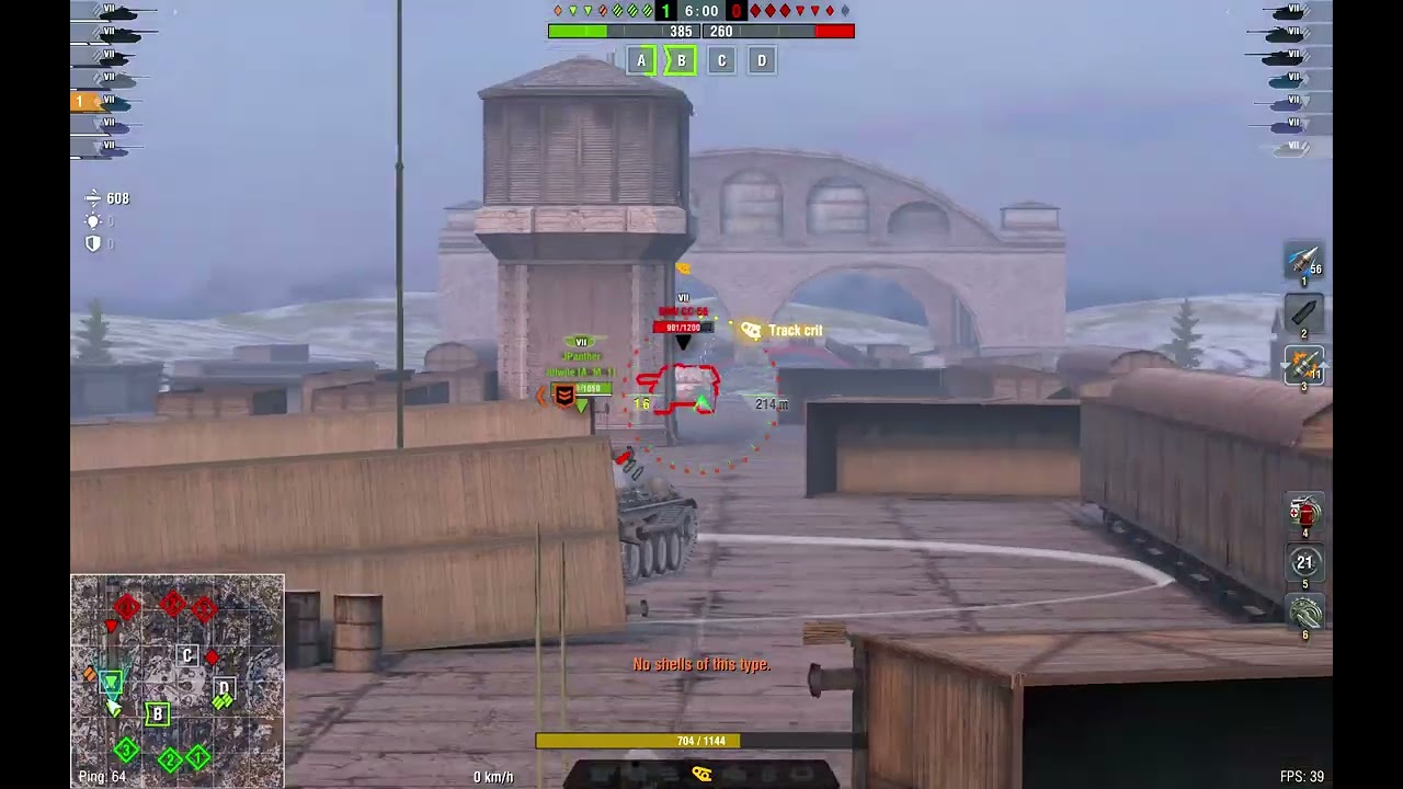 World of Tanks Blitz platoon using M41 Bulldog