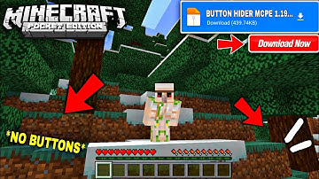 Button Hider Addon For Minecraft PE 1.19+ | Invisible Button Addon For Minecraft PE 1.19