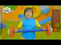 Kids Exercise songs Body Parts and Dance Faster Challenge!