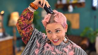 She Shaved Her Own Pink Pixie — And Loved It!