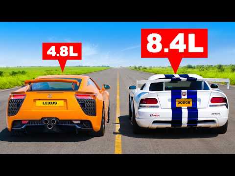 Lexus LFA v Dodge Viper ACR: DRAG RACE