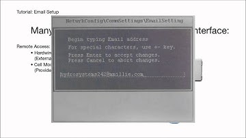 5 Triton- with Cell Modem- Email Setup- Menus