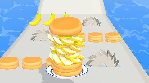 Pancake Run ! Gameplay Walkthrough Part 1 Levels 1-10 ( android, iOS )