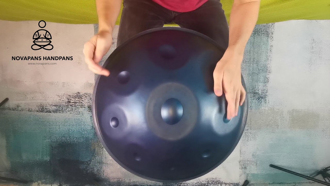 9 Note in D Kurd Minor in Blue | Generation 3 | NovaPans Handpans