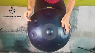 9 Note in D Kurd Minor in Blue | Generation 3 | NovaPans Handpans