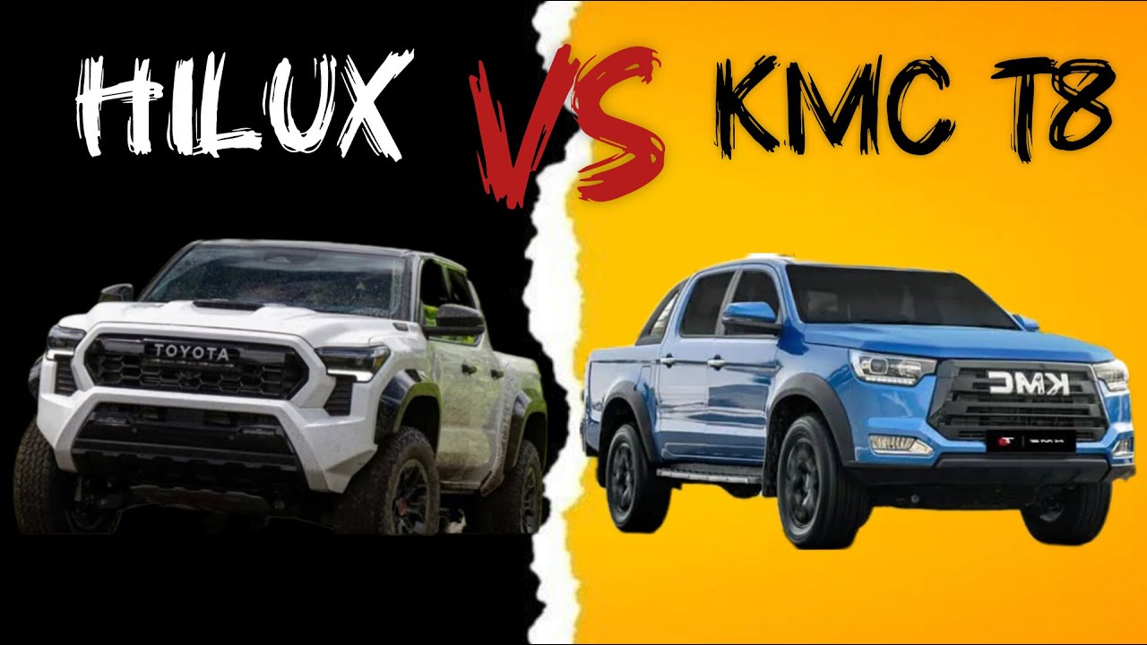 مقایسه تویوتا هایلوکس و کی ام سی تی 8 | KMC T8 VS TOYOTA HILUX - YouTube