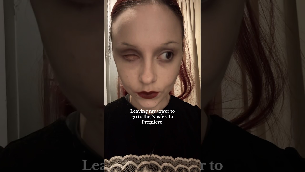 Haunting the cinema 👁️ #nosferatu #prostheticeye #diyoutfit