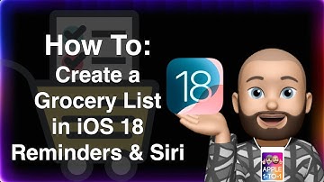 Create a Grocery List with Siri & Reminders in iOS 18
